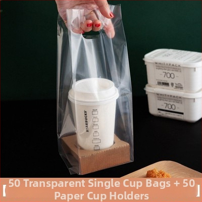 Geantă pentru pahare de băuturi, cu dublu strat, potrivită pentru 1–4 pahare, cu opțiuni de tavă: hârtie sau albă