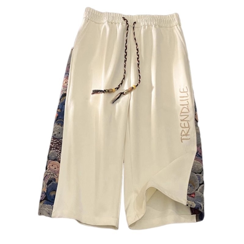 Férfi Capri sportnadrág, cropped hossz, egyenes szabás, poliészter >95%, nyár 2025