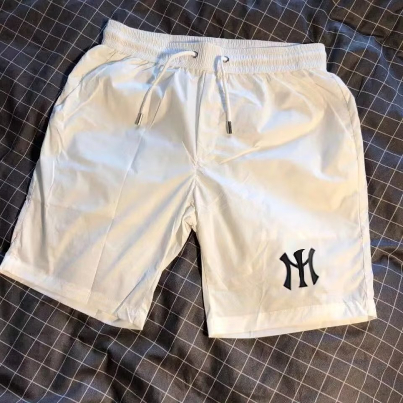 Muške ljetne Ice Silk kratke hlače, ravnog kroja, sportski stil, mješavina poliestera, ljeto 2025