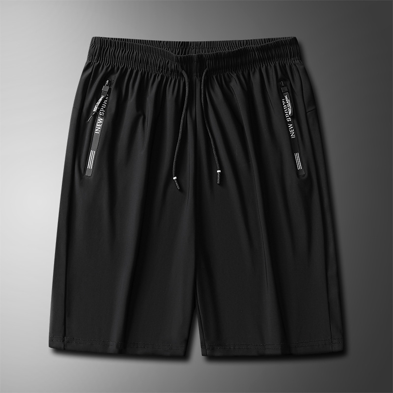 Muške ljetne šortse, ice silk materijal, 77% najlon, 23% spandeks, ravni kroj, visoka elastičnost, sportski stil