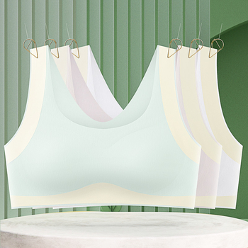 Vest-stílusú sportmelltartó lányoknak, teljes kosár, vékony formázott kosár, nylon anyag, pamut formázott kosár, rögzített dupla vállpántok, lélegző és izzadságfelszívó