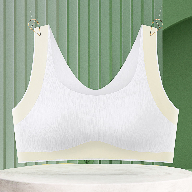 Vest-stílusú sportmelltartó lányoknak, teljes kosár, vékony formázott kosár, nylon anyag, pamut formázott kosár, rögzített dupla vállpántok, lélegző és izzadságfelszívó