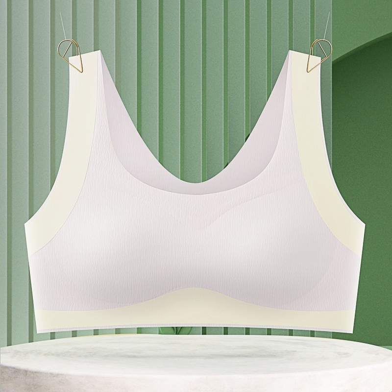 Vest-stílusú sportmelltartó lányoknak, teljes kosár, vékony formázott kosár, nylon anyag, pamut formázott kosár, rögzített dupla vállpántok, lélegző és izzadságfelszívó