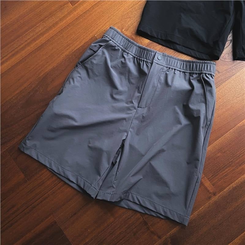 Férfi kültéri gyorsan száradó, lélegző rövidnadrág, középmagas derekú, egyenes szabású, mikroelasztikus