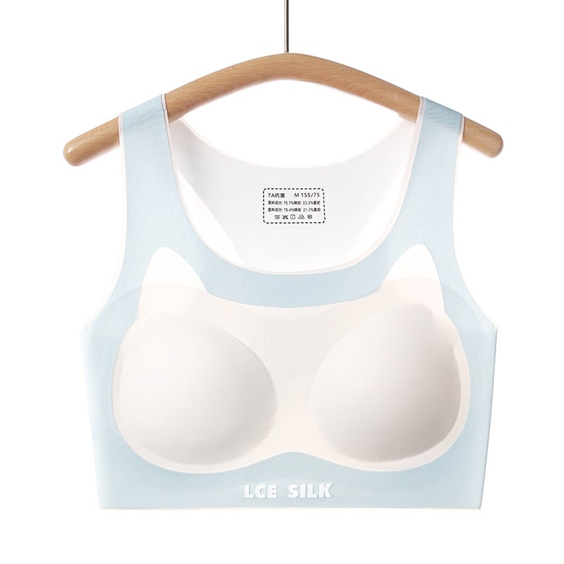 Lányoknak sportmelltartó antibakteriális, teljes kosár, habos belsővel, nylon anyagú, acélmerevítő nélkül, rögzített dupla vállpántok