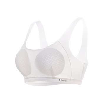 Nylonból készült sportmelltartó-vest tiniknek (12–15 év), teljes kosár, vékony öntött kosár, bélés 80–90% spandex, lélegző, rögzített dupla vállpántok