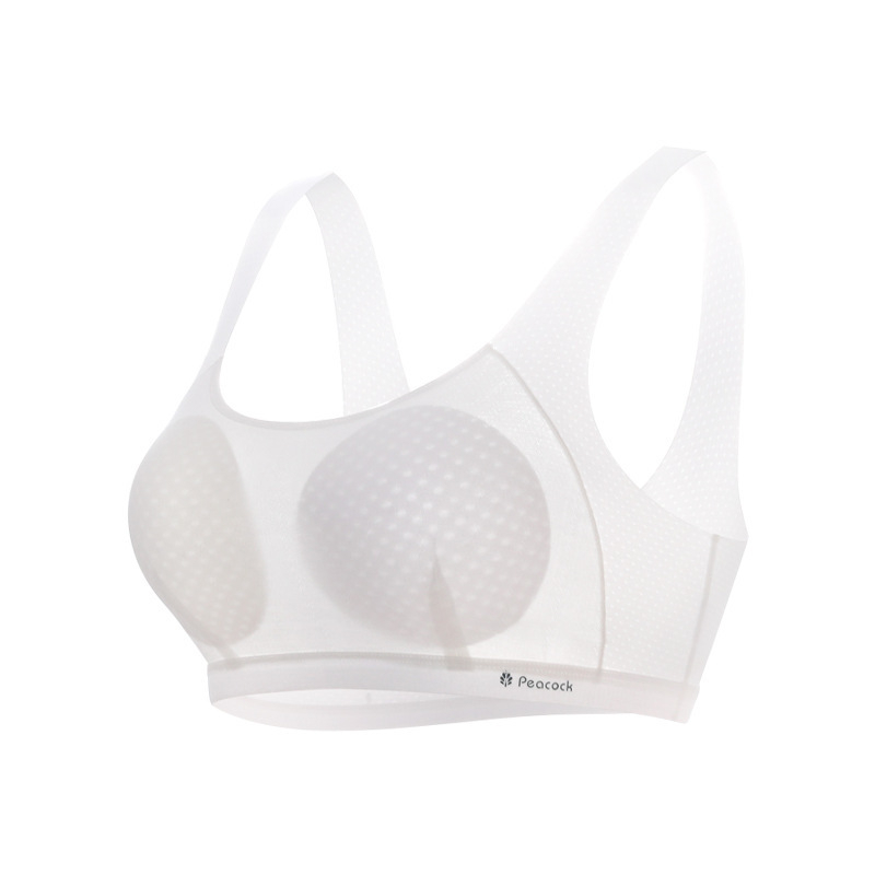 Nylonból készült sportmelltartó-vest tiniknek (12–15 év), teljes kosár, vékony öntött kosár, bélés 80–90% spandex, lélegző, rögzített dupla vállpántok