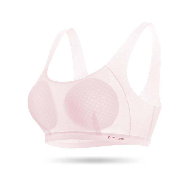 Nylonból készült sportmelltartó-vest tiniknek (12–15 év), teljes kosár, vékony öntött kosár, bélés 80–90% spandex, lélegző, rögzített dupla vállpántok