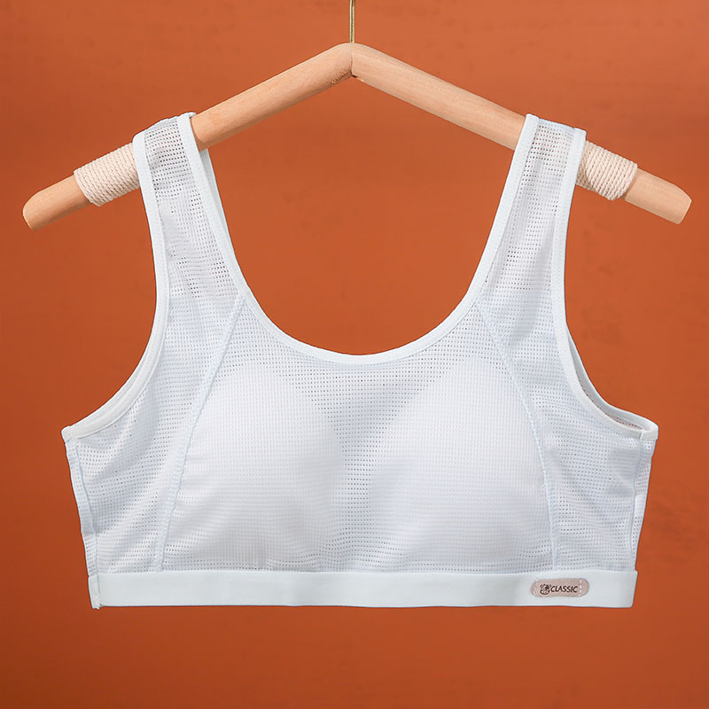 Nylon melltartó teljes kosárral tinédzser lányoknak 15+ éveseknek, bélés nylon/nylon 80–90%, puha acélgyűrű, izzadságot felszívó