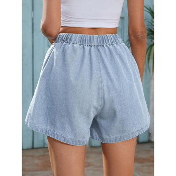 Traper šorts za muškarce i žene, opušten kroj, struk s vezanjem, vintage stil, mikroelastičnost