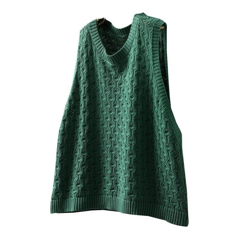 Ženska žakardna pletena vesta – V izrez, poliester tkanina, poliester punjenje, kapuljača, A-linija, duljina 50–65 cm