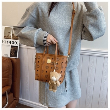 Ženska crossbody torba – tiskan uzorak, PU materijal, velika zapremina, horizontalni kvadratni oblik, zatvarač