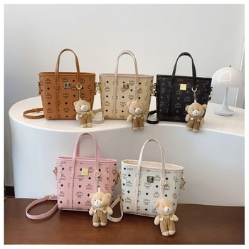Ženska crossbody torba – tiskan uzorak, PU materijal, velika zapremina, horizontalni kvadratni oblik, zatvarač