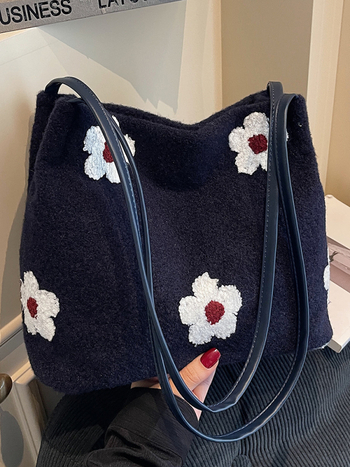 Ženska Bucket Bag u urbanom minimalističkom stilu — platno, vodoravni kvadratni oblik, magnetsko zatvaranje, poliester podstava, unutarnja džep