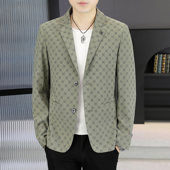 Sacou masculin în stil pulover, casual, croială slim, Primăvara 2025, Cod 898, Rată de defecte sub 10%