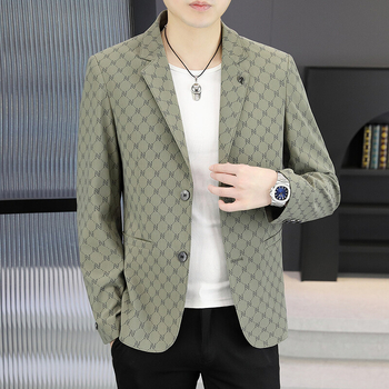 Sacou masculin în stil pulover, casual, croială slim, Primăvara 2025, Cod 898, Rată de defecte sub 10%