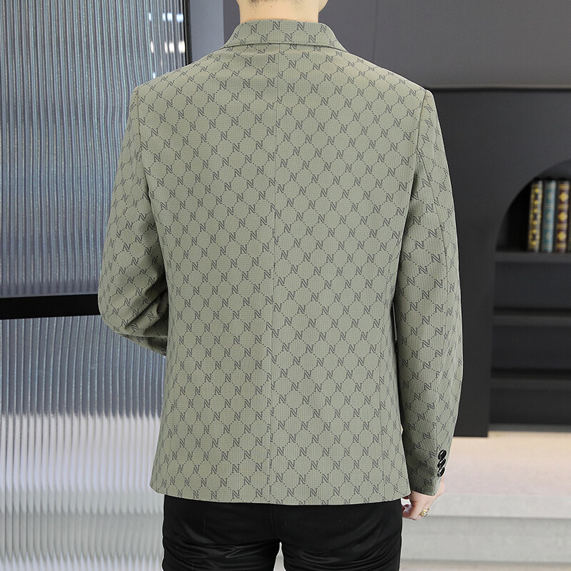 Sacou masculin în stil pulover, casual, croială slim, Primăvara 2025, Cod 898, Rată de defecte sub 10%