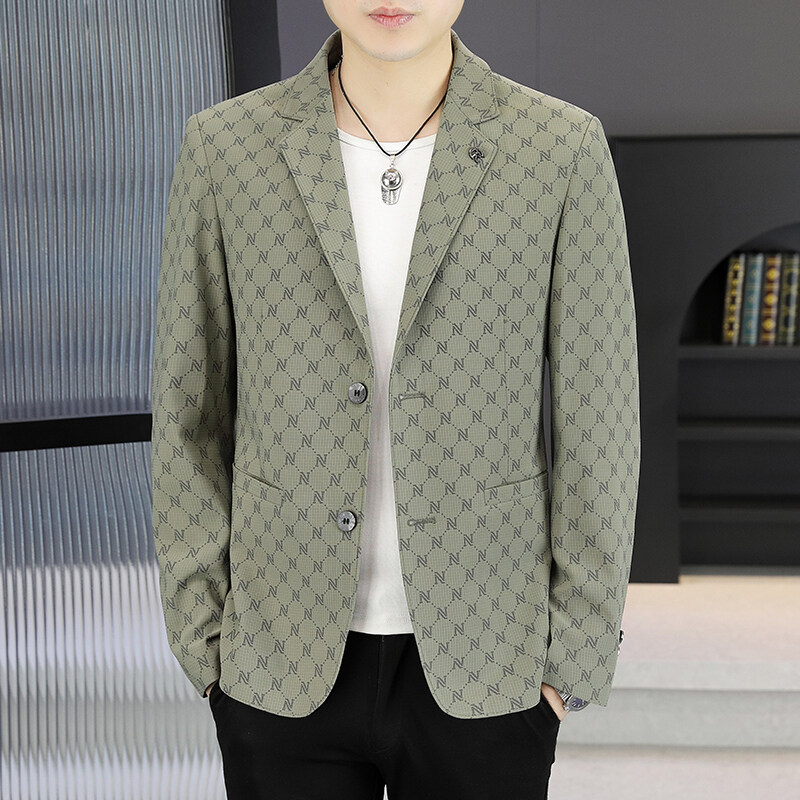 Sacou masculin în stil pulover, casual, croială slim, Primăvara 2025, Cod 898, Rată de defecte sub 10%