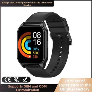 Смарт часовник с Bluetooth разговори, следене на съня и мониторинг на сърдечния ритъм, кислород в кръвта и кръвното налягане (TFT дисплей; живот на батерията 7–14 дни)