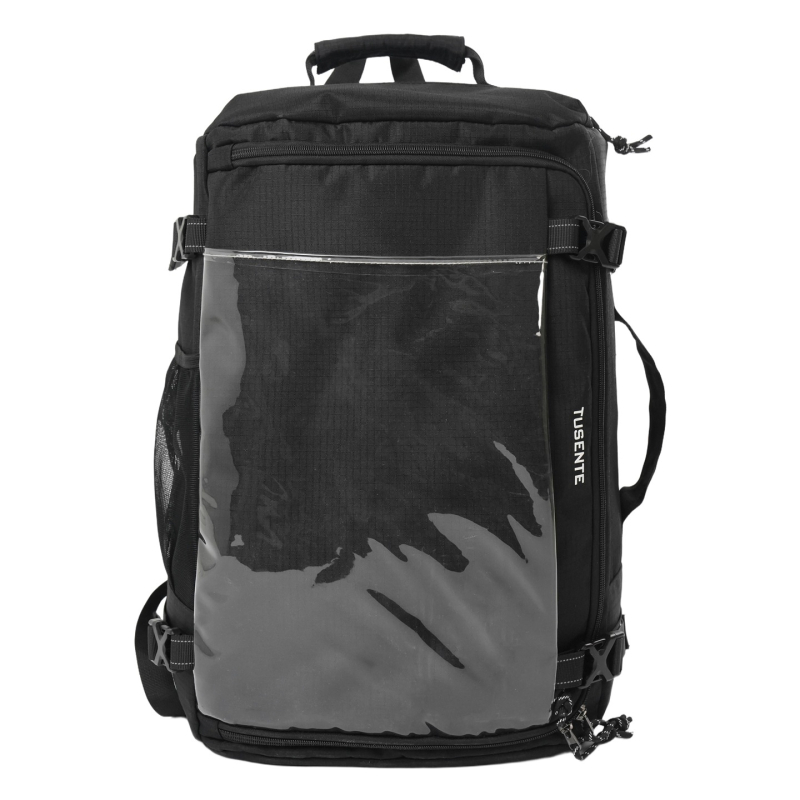 Nylon ruksak unisex, 20–35 L, zakrivljeni kaiševi, pretinac za prijenosno, zaštita kralježnice