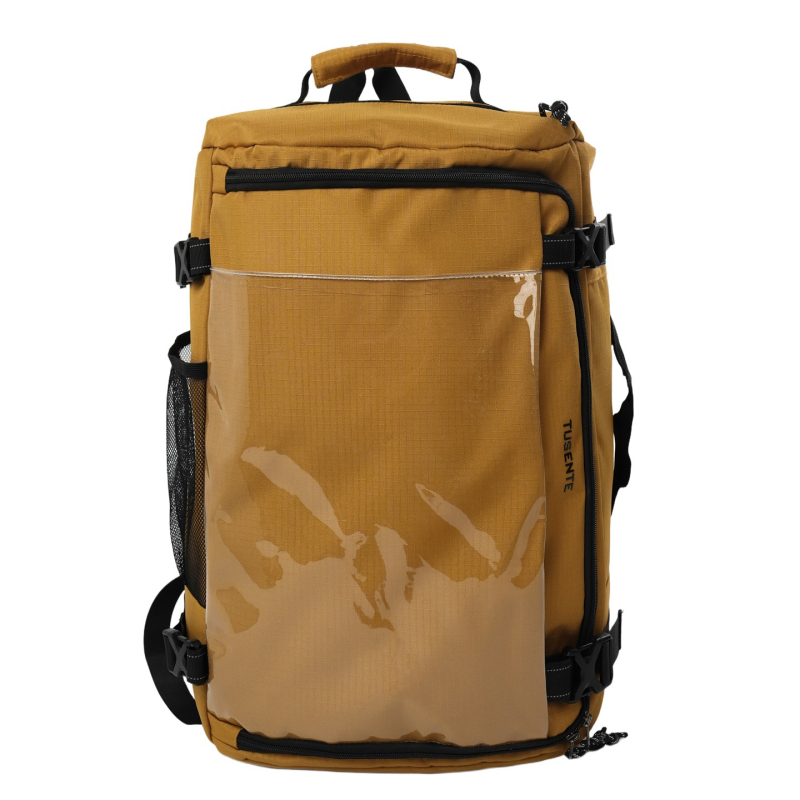 Nylon ruksak unisex, 20–35 L, zakrivljeni kaiševi, pretinac za prijenosno, zaštita kralježnice