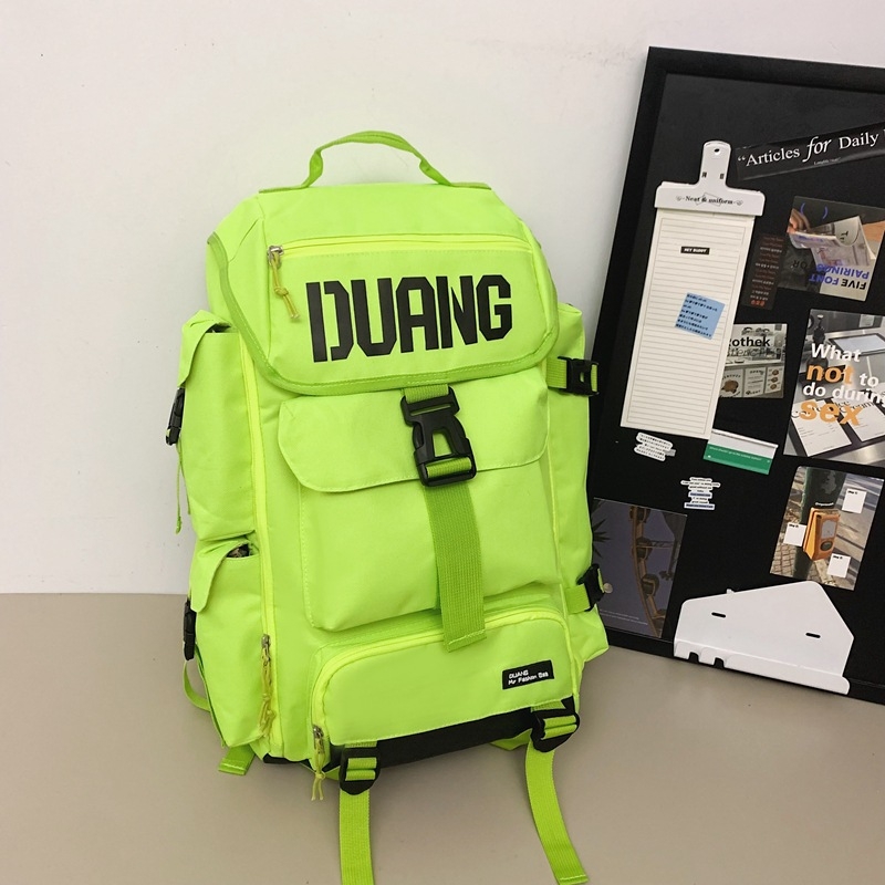 Unisex ruksak za putovanja velike kapacitete 20-35L, vodootporan Oxford materijal + kožni film, džep za 12-inčni laptop, zakrivljene naramenice, street-fashion outdoor s više pretinaca
