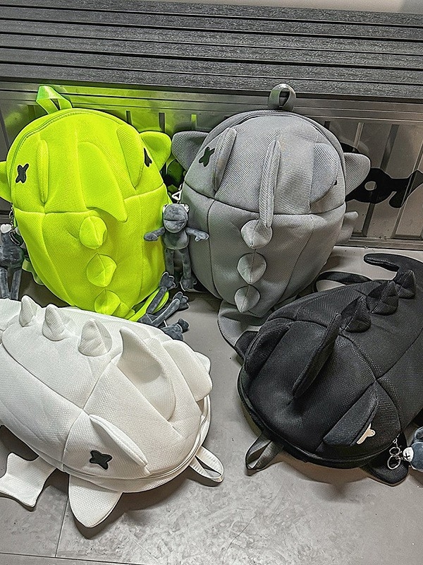 Školska torba s motivom morskog psa, najlon, kapacitet 20–35L, naramenice s zračnim jastučićem, ultralak