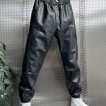 Muške casual hlače u japanskom retro stilu, ravni kroj, srednji pojas, geometrijski uzorak, tkanina od poliesterove smeše
