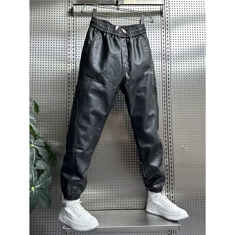 Muške casual hlače u japanskom retro stilu, ravni kroj, srednji pojas, geometrijski uzorak, tkanina od poliesterove smeše