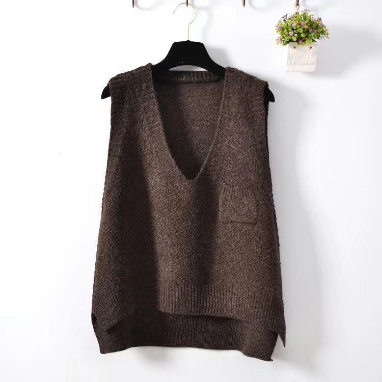 Ženski kratki vest Chenille s polo ovratnikom, bez rukava, 50–70% elastan, Proljeće 2025