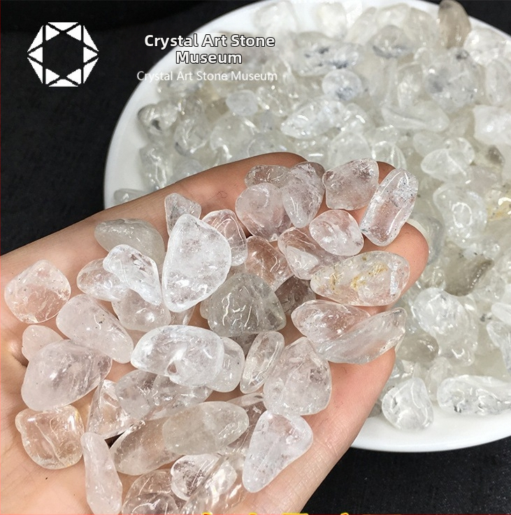 Ornament din piatră demagnetizantă – piatră de cristal brută, stil modern minimalist, ambalaj din carton