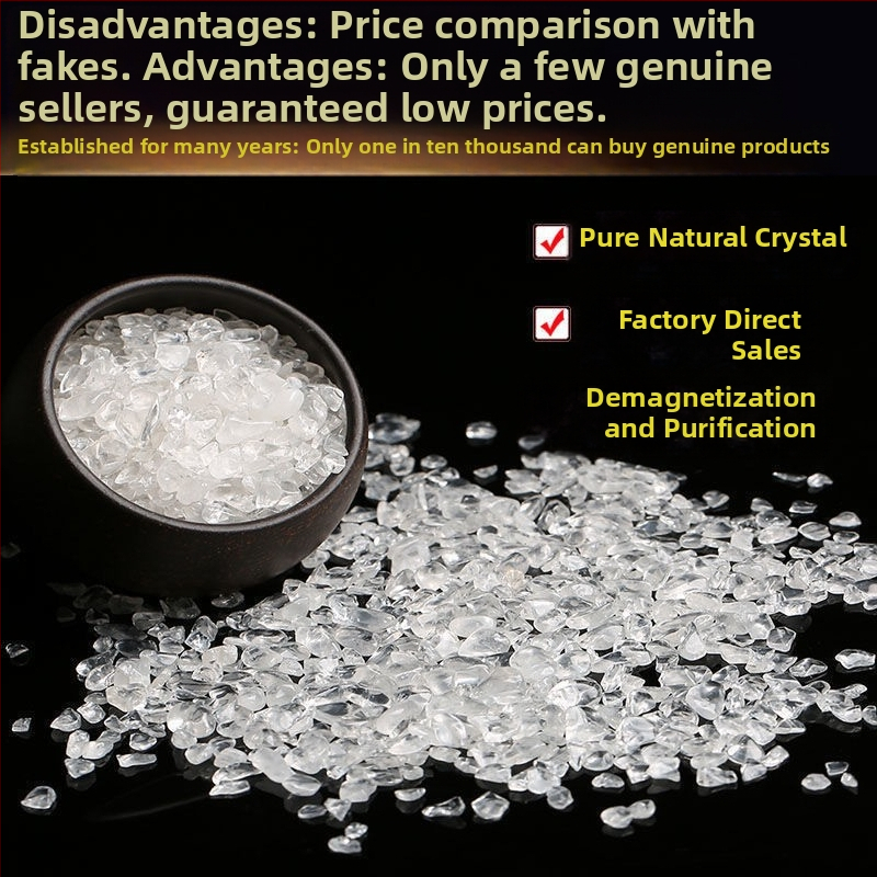 Ornament din piatră demagnetizantă – piatră de cristal brută, stil modern minimalist, ambalaj din carton