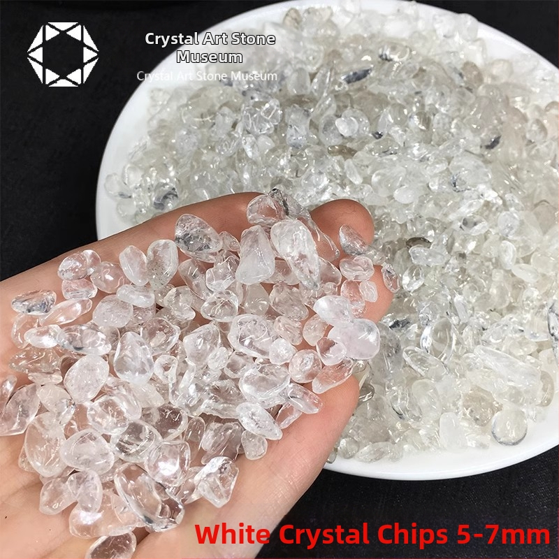 Ornament din piatră demagnetizantă – piatră de cristal brută, stil modern minimalist, ambalaj din carton