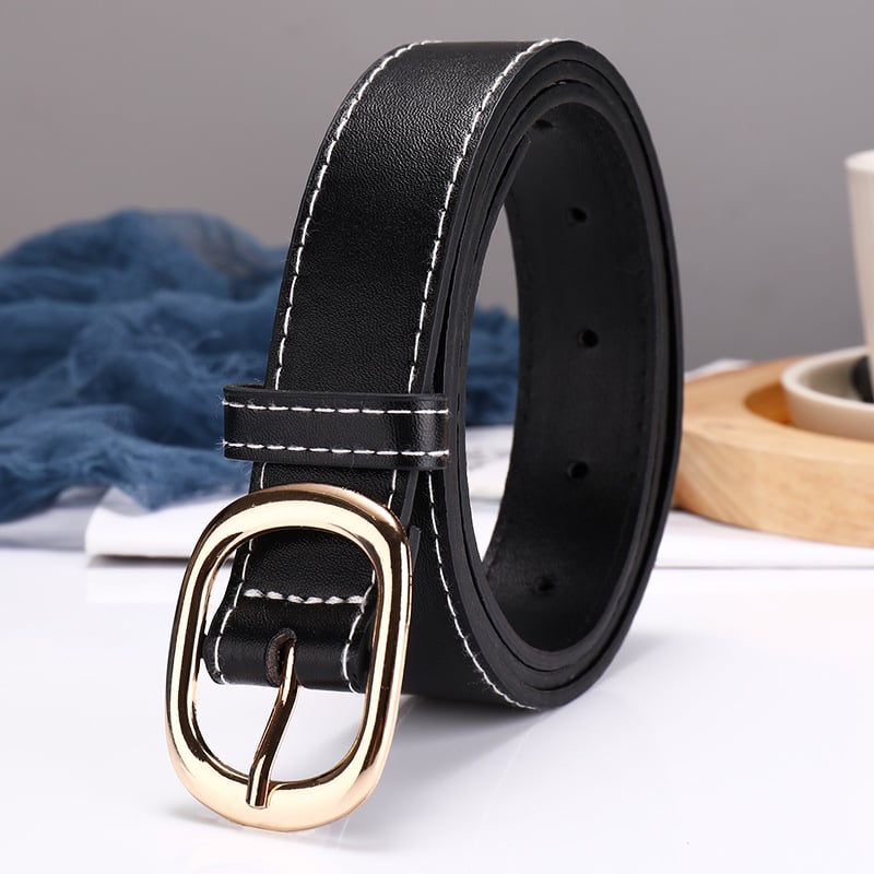 Ženski PU kožni kaiš, kopča od legure, kopča na pin, ležeran stil, moderan gradski stil
