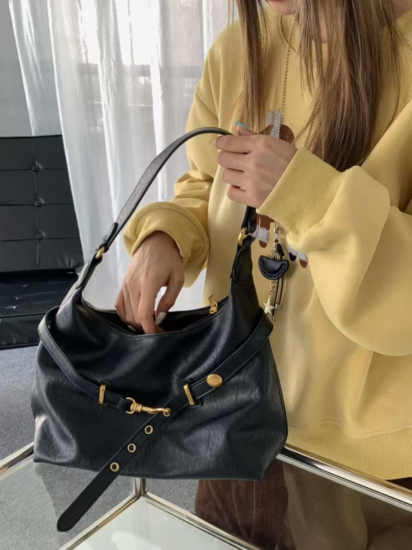 Tote torba, gradski jednostavan stil, PU materijal, vodoravni kvadratni oblik, zip zatvarač, marka Youpinge