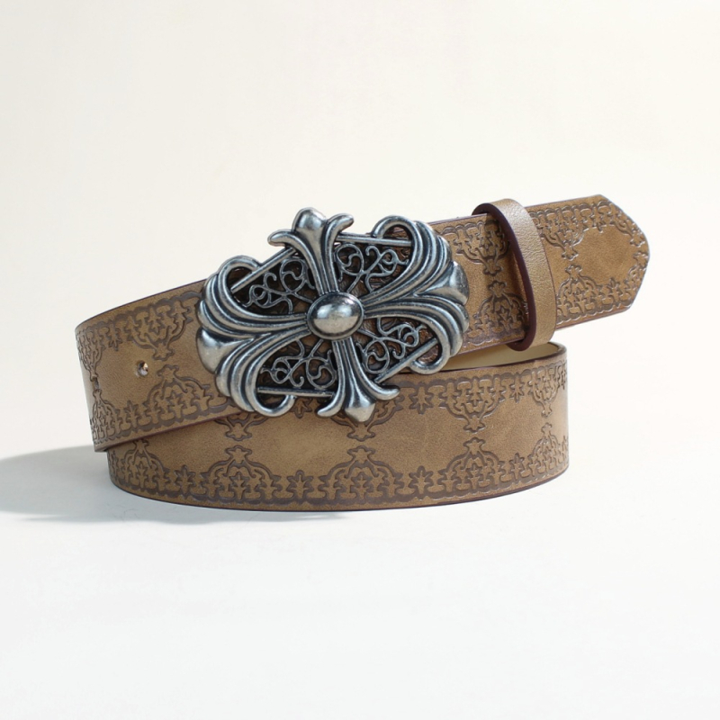 PU kožni pojas s kopčom od legure, snap zatvaranje, širina 3.8 cm, punk streetwear stil, personalizirani stil