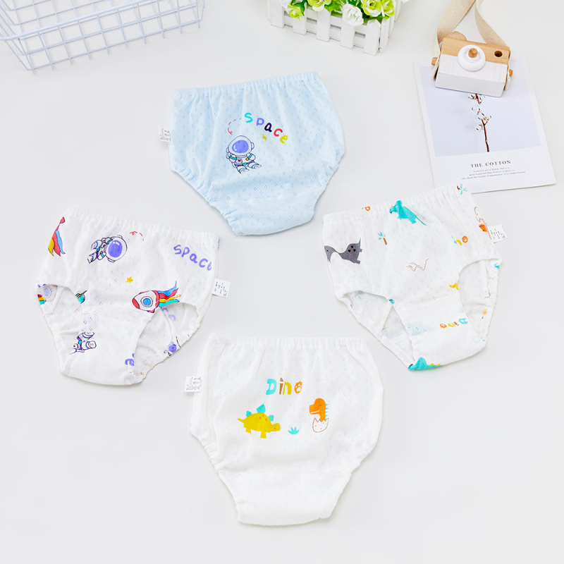 Unisex dječje gaćice od 100% pamuka, mrežaste, prozračne, bezšivne, za djecu 3–8 godina