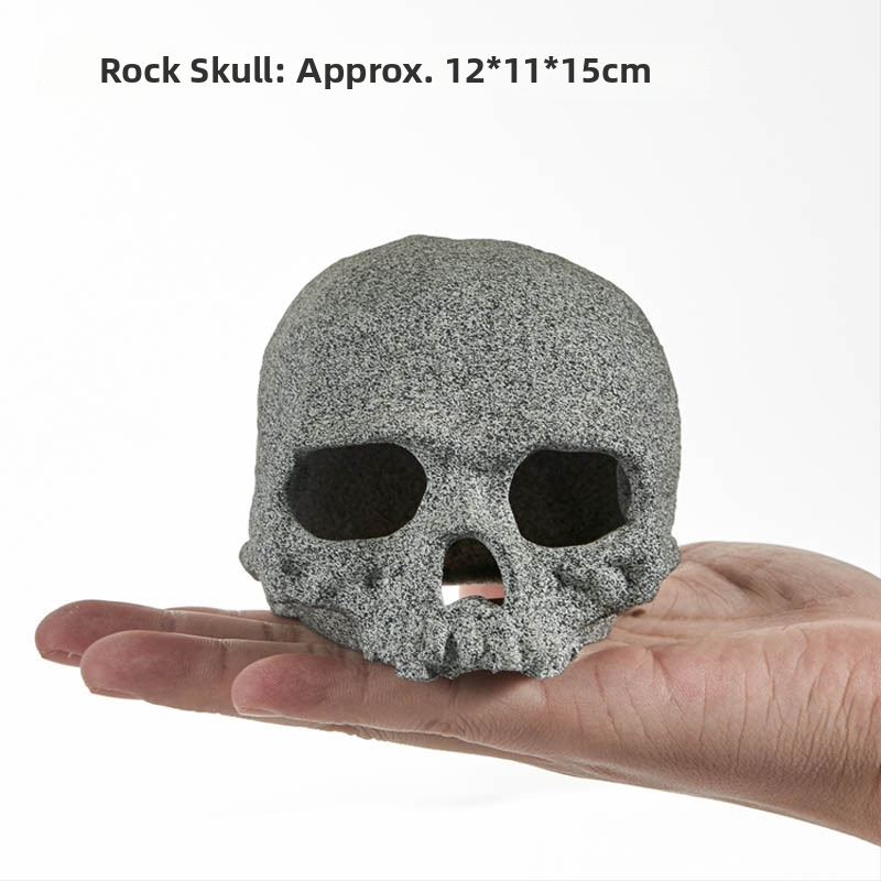 Akváriumhoz készült agyagból készült táj dekoráció – természetes ihletésű, díszhalak számára, 60 darabos készlet