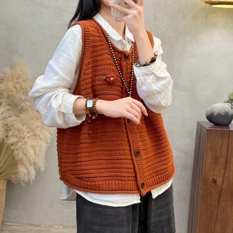 V-nyakú kötött mellény, ultra rövid, laza szabású, egyszínű, kasmírral és gyapjú töltettel, női, tavasz 2025