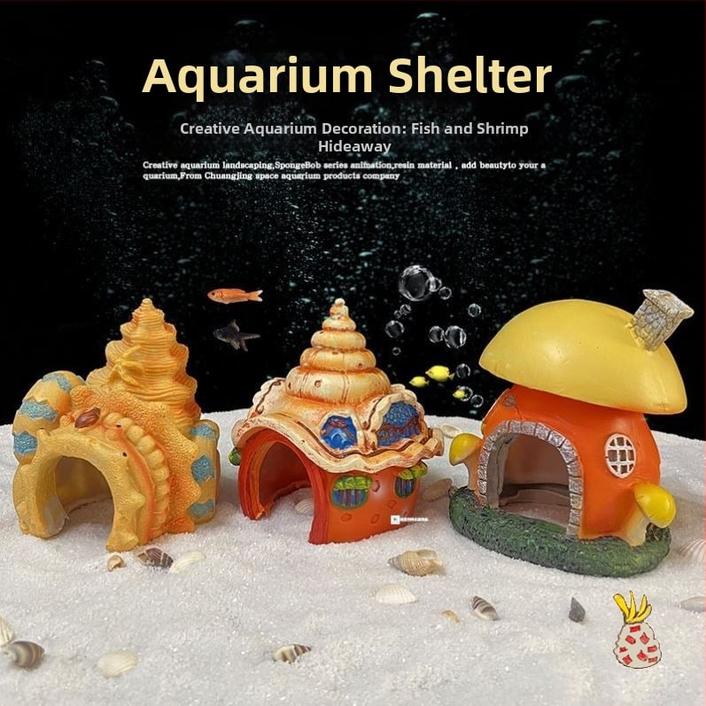 Gyantából készült akvárium táj háttere mohás zátony és korall díszekkel az akvárium dekorációjához