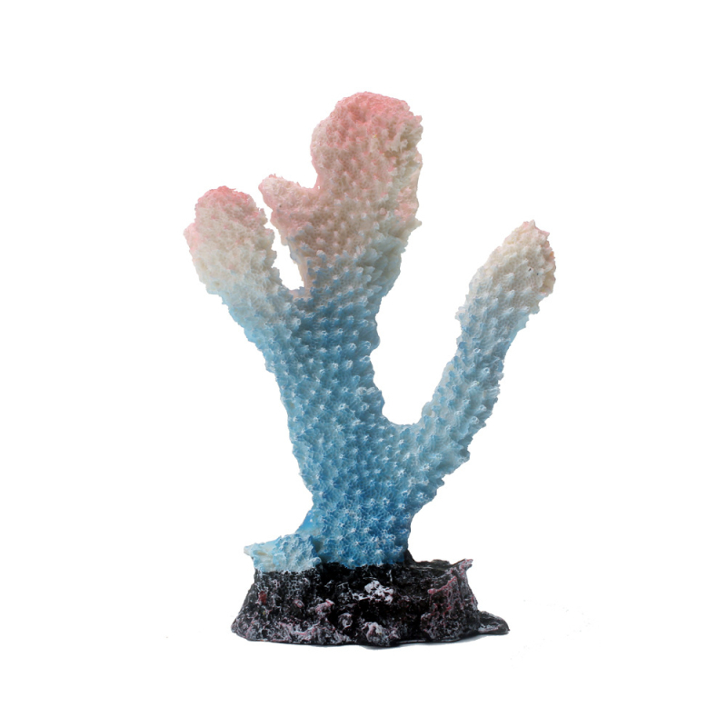 Gyantából készült akvárium táj háttere mohás zátony és korall díszekkel az akvárium dekorációjához