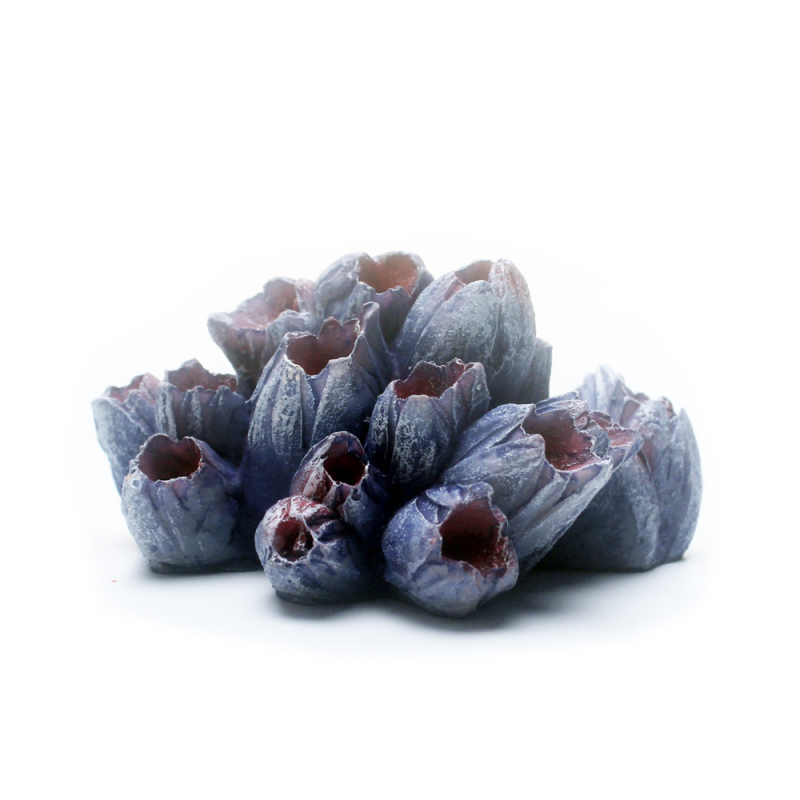 Gyantából készült akvárium táj háttere mohás zátony és korall díszekkel az akvárium dekorációjához