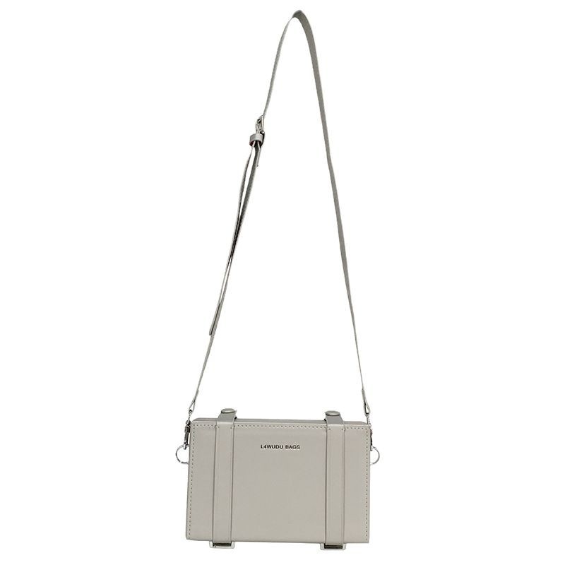 Ženska crossbody torbica – PU, ulični stil, horizontalni kvadratnog oblika, zatvaranje šniranjem, unutarnja pretinac za mobitel