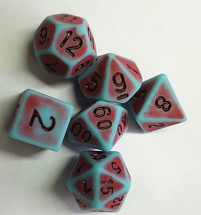 Akrilne kocke za DND – 7 kom, višestrane