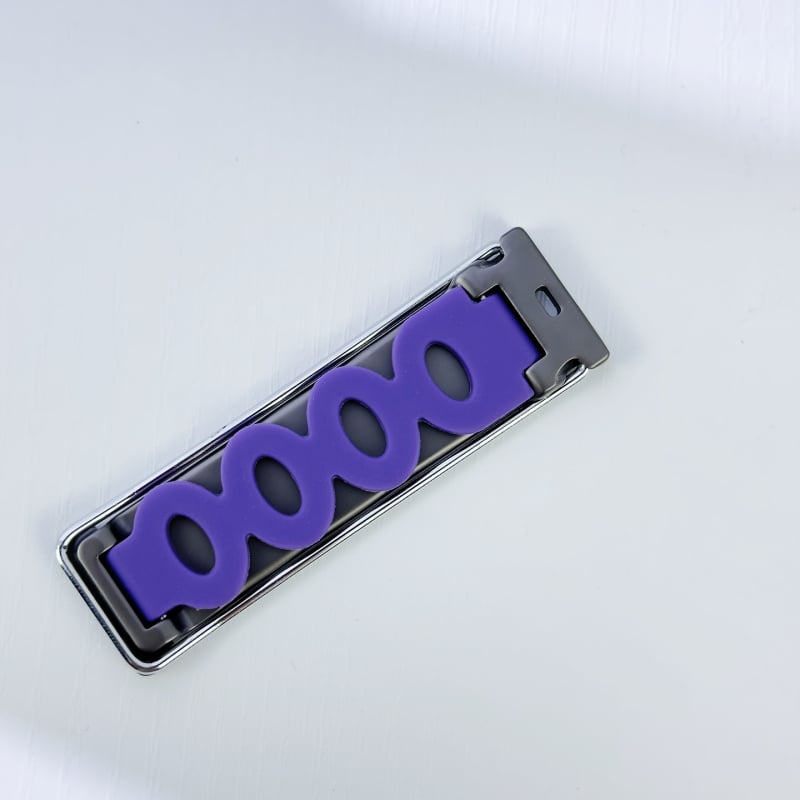 Пръстен държач за телефон, метален, за задно монтиране, хоризонтално и вертикално, с дупка за каишка