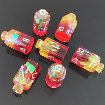 Set kockica od smole u bočici eliksira – 20-strani D20 za D&D i RPG