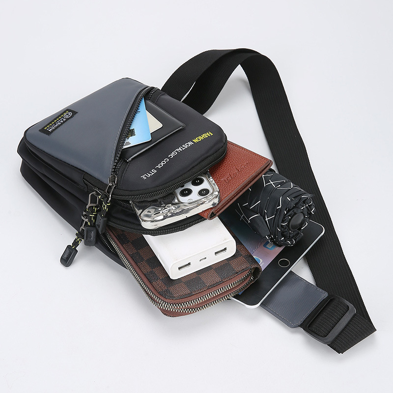 Muška crossbody torba u Street Trend stilu – Oxford tkanina, otporna na habanje, poliester podstava, za casual putovanja