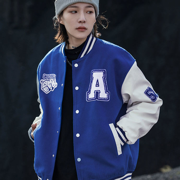 Sportos baseballdzseki laza szabásban, egysoros gombolás, 100% poliészter, tavasz 2024