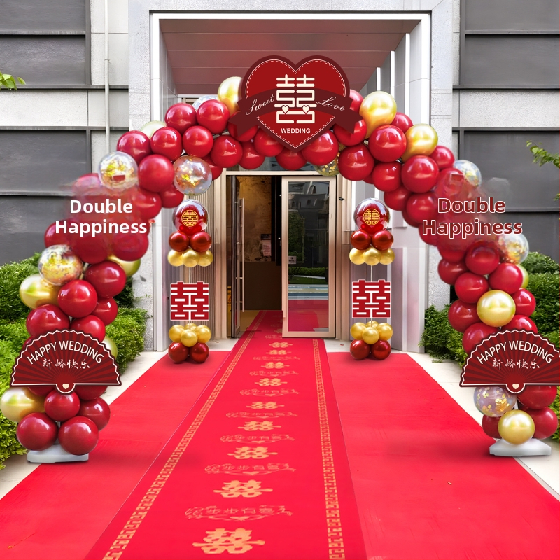 Svadobná balónová obluka – kompletná súprava na výzdobu obradu; Balenie: Kartón; Materiál: Iný; Import: Nie; Použitie: Svadba; Spracovanie a prispôsobenie: Žiadne.