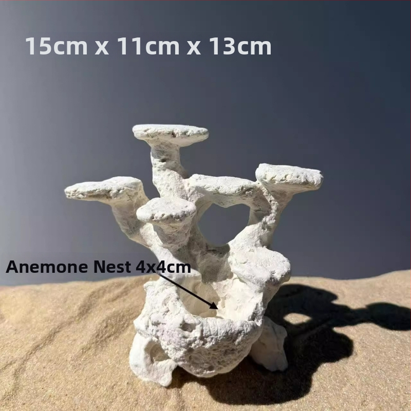 Akváriumi táj dekoráció szárított virágokból, száraz táj stílusú kő, díszítésre, márka Call the sea